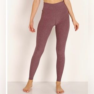 Beyond Yoga Spacedye Caught in the Midi Legging in Deep Blush-Wild Orchid